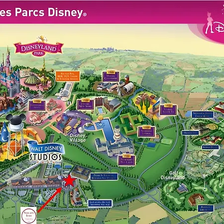 Place Toscane, 8P, Fibre Et Parking A Disneyland Serris Buitenkant foto